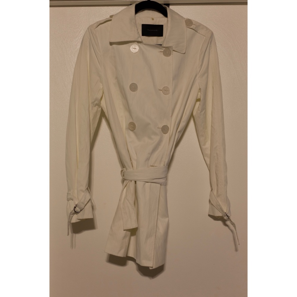 TAHARI Cathy Trench Raincoat